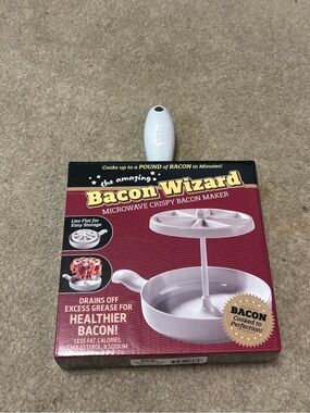 Microwave Crispy Bacon Maker - White